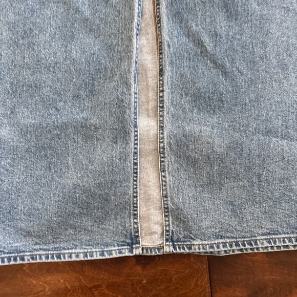 Universal Thread Front Slit Maxi Jean Skirt Medium Wash Denim Blue Women's 17 - Picture 4 of 6
